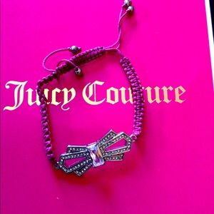 Juicy pink friendship  bracelet with rhinestones